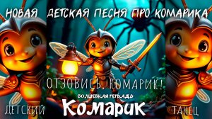 Волшебная тетрадь. КОМАРИК. Новая детская песня про комара, фонарик, паука и золотую муху.