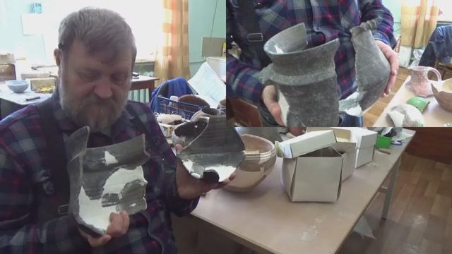 Последнее эхо ушедших традиций - серый котел из раскопа по улице Ленинградская, 58 смотреть онлайн