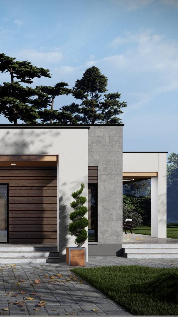 Проект дома в минимализме смотреть онлайн