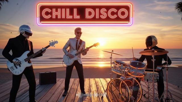 🌅 Cosmic Sunset Glow 💿 Chill Funk X Nu Disco X Daft Punk Paradise Energy!