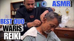 Reiki Master gives Insane head massage to Waris Barber for Instant Tingles and stress Relief 😴