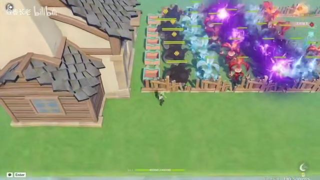 В Genshin Impact воссоздали Plants vs. Zombies. смотреть онлайн