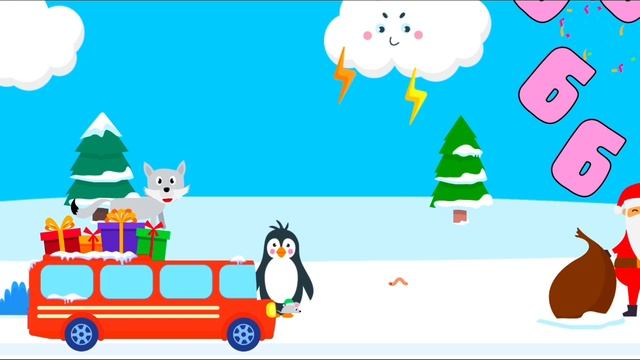 Учим Буквы и Цифры вместе с животными и шариками #2/ Развивающий мультфильм смотреть для самых мален смотреть онлайн