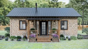 Идеальный уютный дом 10x7 м! 💚 Всё продумано до мелочей