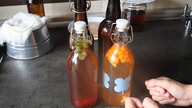 Фруктовая комбуча. Чайный гриб с разными вкусами. Вторичная ферментация. Как сделать дома газировку. смотреть онлайн