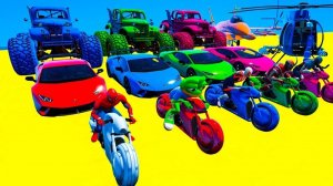 Человек-паук и Электрические Мотоциклы для детей. Мультики про мотоциклы. Мультики для детей.