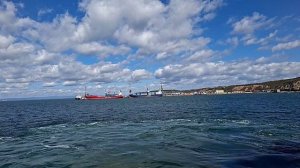 Выходим из порта Корсаков. Путешествие с Сахалина на Шикотан на теплоходе "Павел Леонов". Часть 2