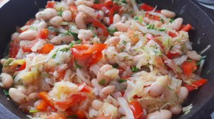 Чудо Как Хороша! Капуста с Овощами и Фасолью. Вкусно и Мало Ккал!