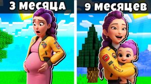 😳 МАЙНКРАФТ, НО РУМИ БЕРЕМЕННА В МАЙНКРАФТ! ОХОТНИЦА НА ДЕМОНОВ KPOP DEMON HUNTERS MINECRAFT