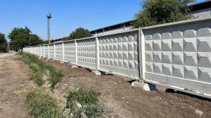 Монтаж железобетонного забора П6в, 3пб40.20 и ПО2м