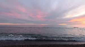 3) На зиму в Абхазию -4. Закат на море, костер и барабулька