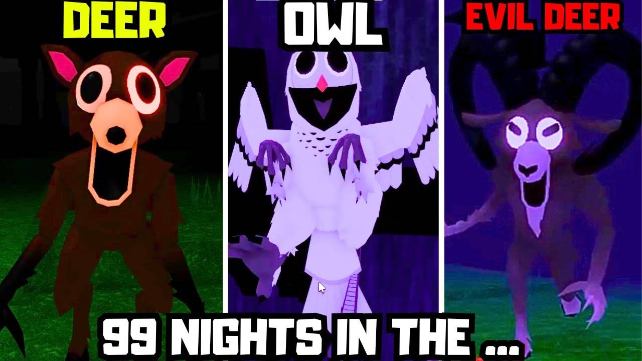 99 ночей в лесу - ОЛЕНЬ против СОВЫ и БАРАНА / JUMPSCARES смотреть онлайн