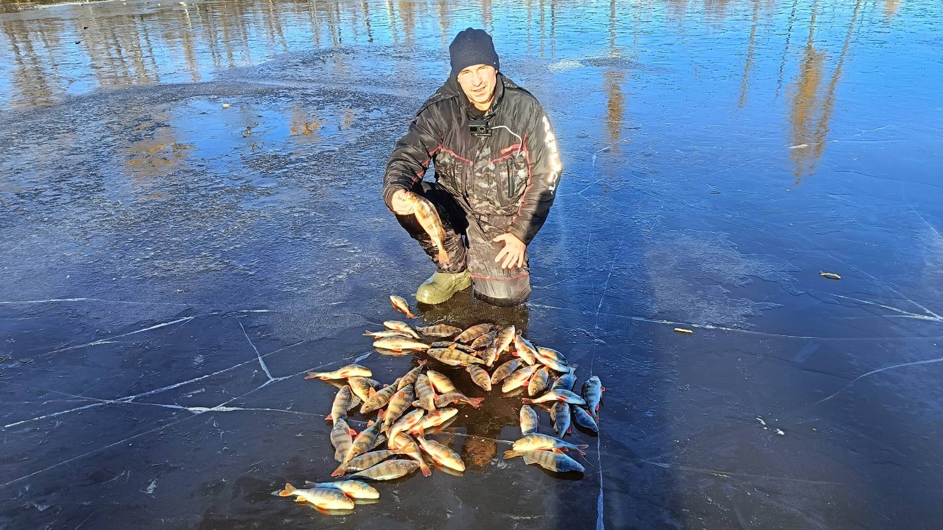 ПЕРВЫЙ ЛЕД 25-26.ОКУНЬ НА МОРМЫШКУ. смотреть онлайн
