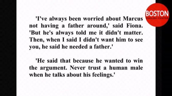 English listening ABOUT A BOY Learn english through audiobook