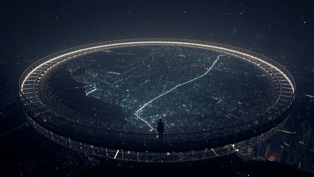 The Infinite Loop Bridge 🌀 2-Hour Hypnotic Ambience ｜ Surreal Cityscape & Phantom Constellations