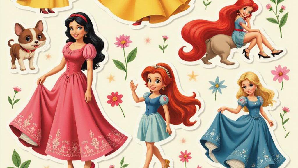 Стикеры диснеевских принцесс смотреть онлайн