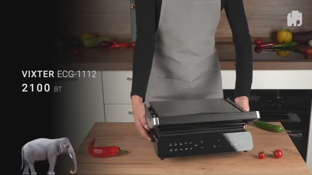 Гриль электрический VIXTER ECG-1112 смотреть онлайн