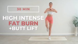 30-минутная кардио тренировка | Тренировка на мышцы ягодиц и заднюю поверхность бедра