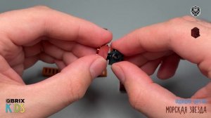 Собираем морскую звезду из конструктора QBRIX KIDS - детские конструкторы с видеоинструкцией