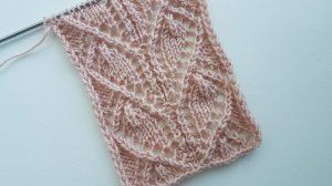 УЗОР «ЯПОНСКИЕ ЛИСТЬЯ» спицами | Мастер-класс для начинающих | Полный разбор схемы.