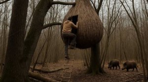 Мой процесс создания естественного укрытия и слияния с природой ASMR