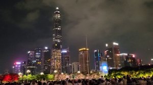 Световое шоу в Гуанчжоу, Китай