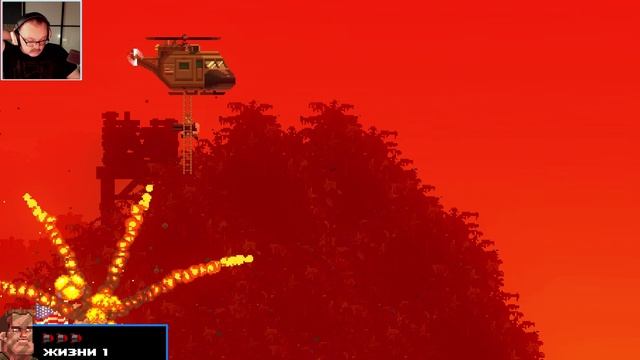 Пиксельный Марафон. Broforce #8 Boss Sky Fortress
