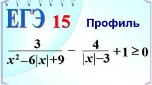 Дробно-рациональное неравенство, содержащее знак модуля/нет логарифмов
