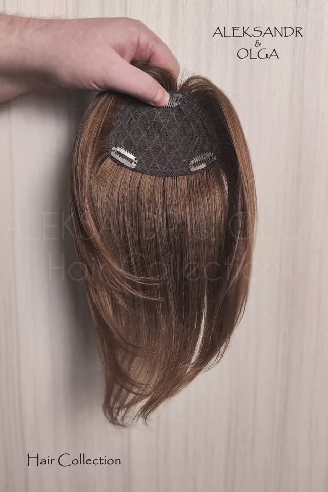 Накладка - ЧЁЛКА, с макушкой #натуральнаячёлка #накладнаячёлка смотреть онлайн