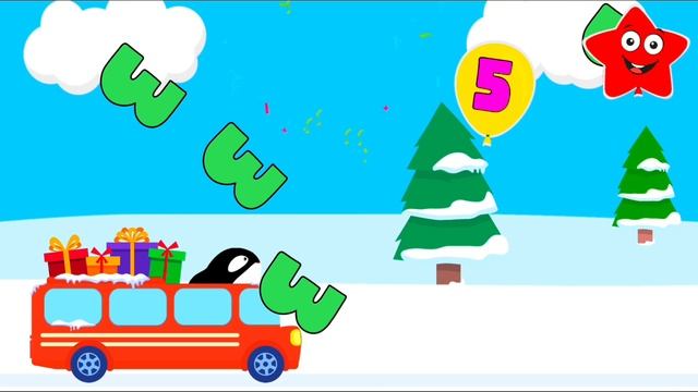 Учим Буквы и Цифры вместе с животными и шариками #5/ Развивающий мультфильм смотреть для самых мален смотреть онлайн