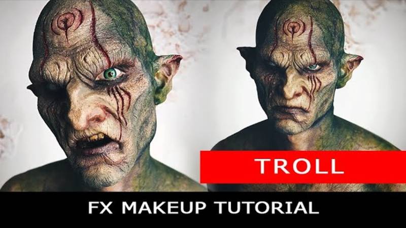 Как сделать силиконовый грим, грим тролля смотреть онлайн