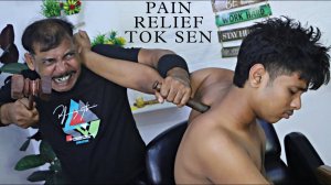 ASMR Tok Sen Massage ｜ Neck & Shoulder Pain Relief with Spine, Neck & Hair Cracking by Asim Barber
