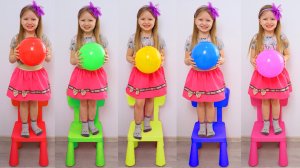 Песенка про пять маленьких девочек 👧🙈 Five little monkeys 🙈👧 Большой сборник детских песенок