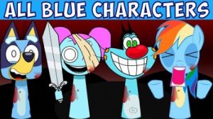 ВСЕ СИНИЕ OC Персонажи Из Sprunki Wenda Treatment
