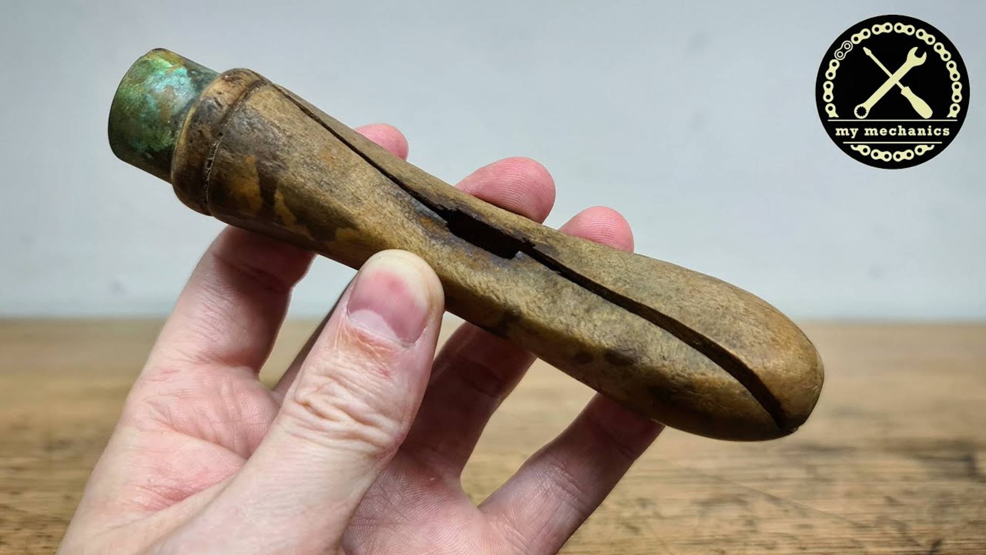 Making A New Wooden Handle For TysyTube - Woodturning (1080p_25fps_H264-128kbit_AAC)