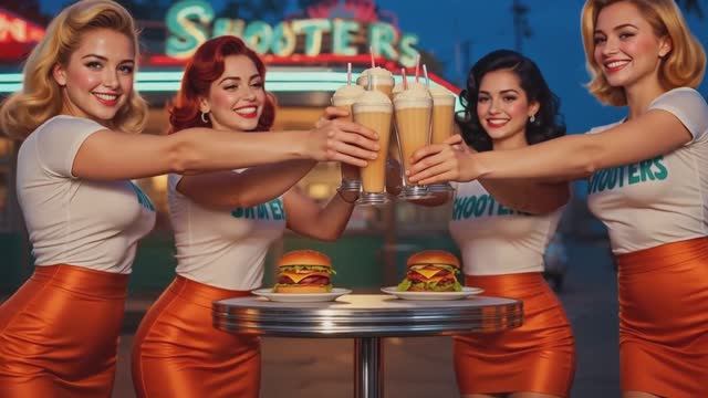 Придорожное кафе #aivideo