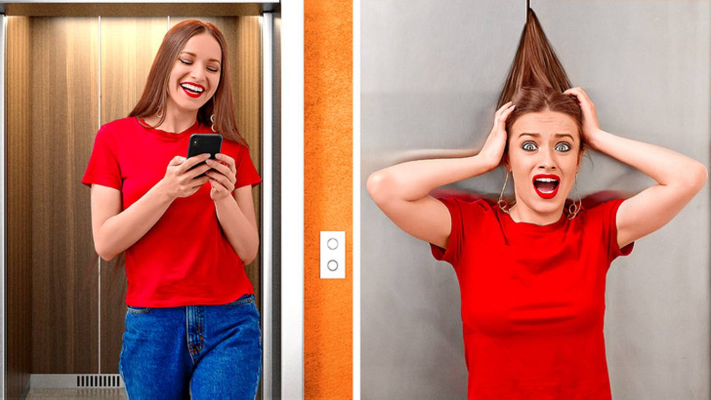 Смешные проблемы с длинными и короткими волосами 💇♀️😂 смотреть онлайн