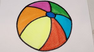 Как нарисовать и раскрасить МЯЧ / НАРИСУЙКА