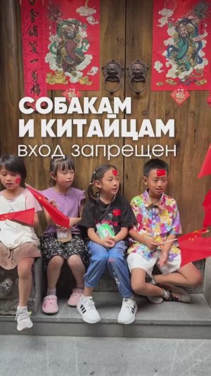 Собакам и китайцам вход запрещен