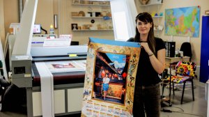 Как работает участок цифровой текстильной печати?