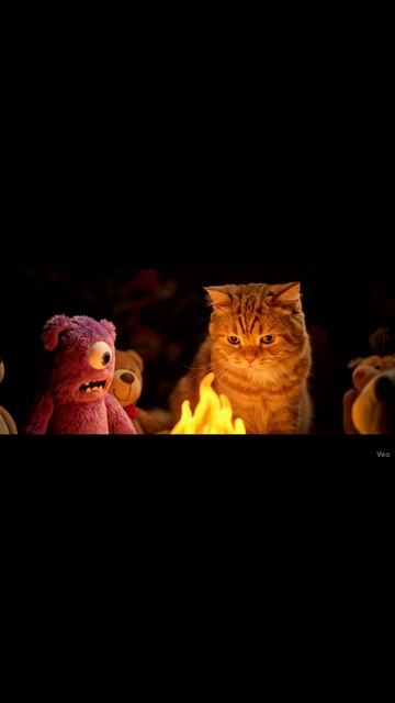 Мой кот рассказывает страшную историю у костра 🏕️ | Cat Tells a Spooky Story #shorts #halloween