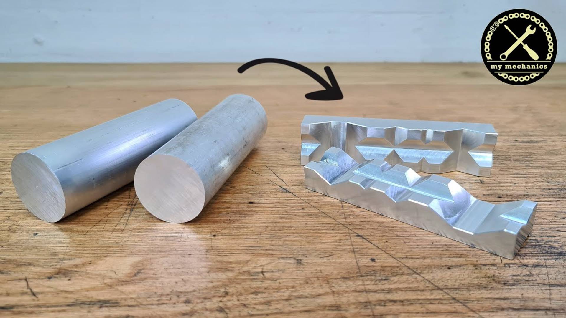 I Make Prismatic Aluminium Jaws For The Bench Vice - Holding With Magnets (1080p_25fps_H264-128kbit_