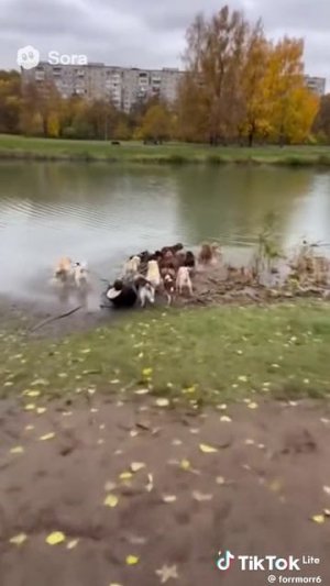 Кому весело,кому нет.Видеть создано ИИ.