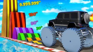 Сможет ли монстр трак проехать по лежачим полицейским в гта 5 ? - эксперимент в gta 5