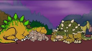 FUMAÇA - FOGO - LAVA - VULCÃO   Canções de Dinossauros do Dinostory by Howdytoons S2E1