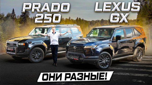 Абсолютно РАЗНЫЕ! LEXUS GX550 3.4T против Toyota Land Cruiser PRADO 250 2.4T