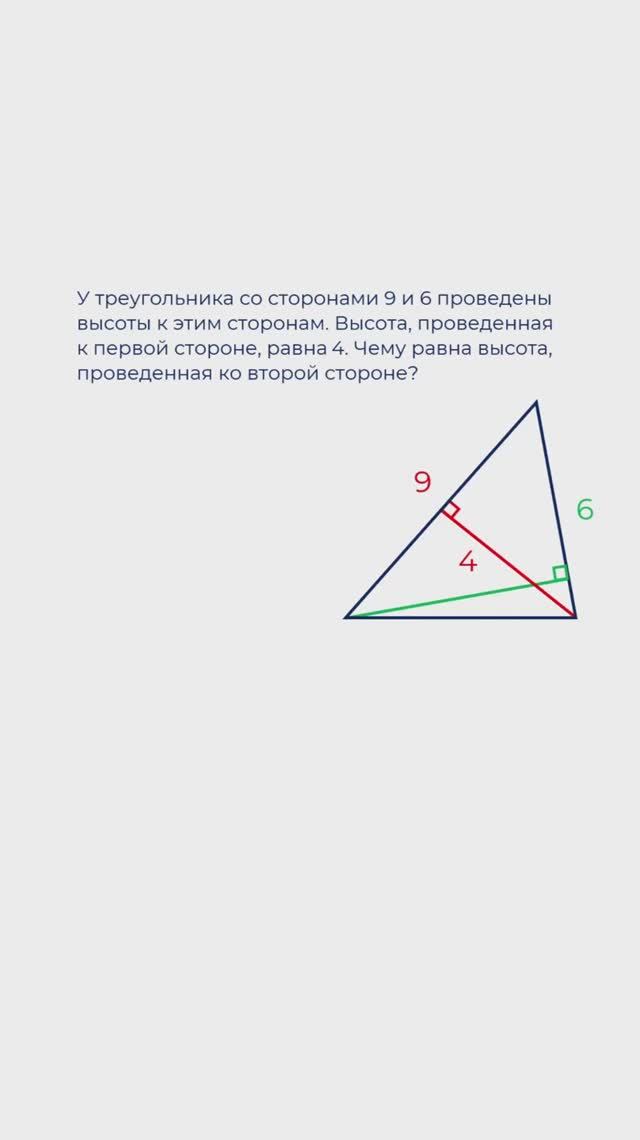 ЕГЭ 2026. Задача на высоты треугольника быстрый разбор смотреть онлайн