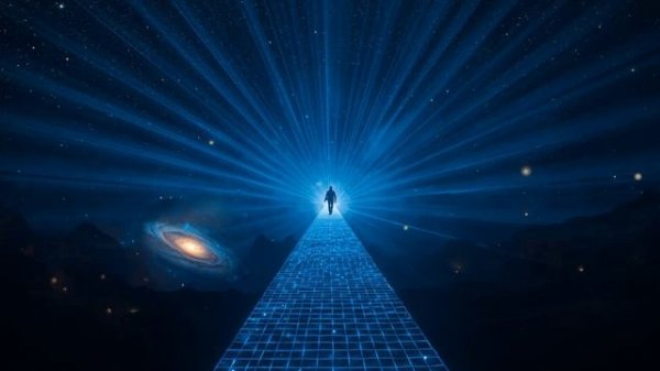 Path of Blue Light 🌌 2-Hour Ethereal Bridge Ambience | Void Walking & Galactic Silence | Ambient