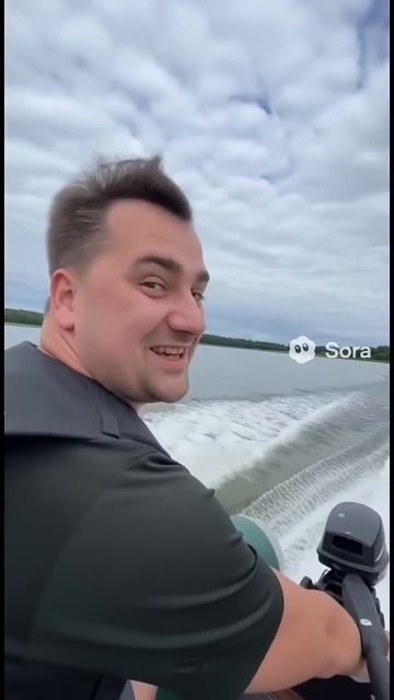 Мотор для лодки #sora #shorts