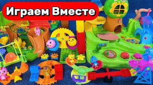 АСМР ИГРУШКИ ИЗ МУЛЬТИКОВ ДЛЯ ДЕТЕЙ 🐥🐥🐥 СОБИРАЕМ ВМЕСТЕ ИГРОВОЙ НАБОР С ЦЫПЛЯТАМИ